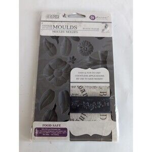 Iron Orchid Designs Mould Mold Rustic Fleur RETIRED Resin Clay NIP